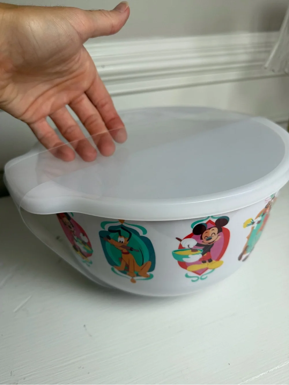Disney Parks Mickey Mouse and Friends Bowl with Lid New With Tag Mousewares